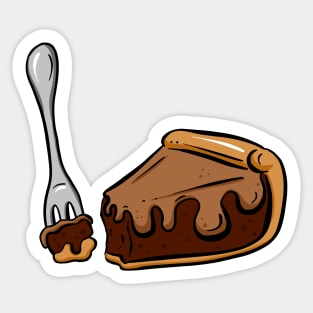 Chocolate Sweet Pie Cake Dessert Sticker